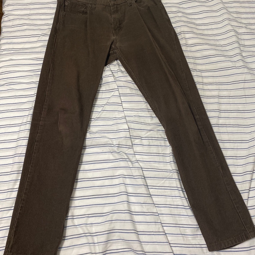 Levi’s 512 Skinny Corduroys 30x32 30x29 brown